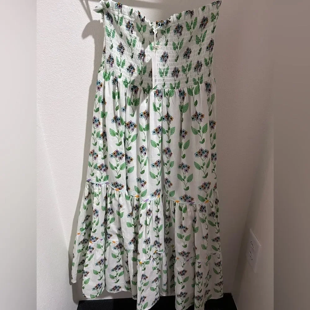 NEW With Tag Olivia James The Printed Cotton Izzy Skirt Or Strapless Dress